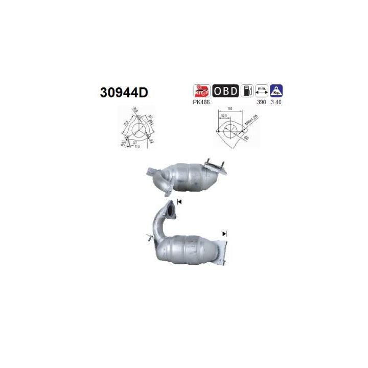 Katalizatoriaus keitiklis AS 30944D