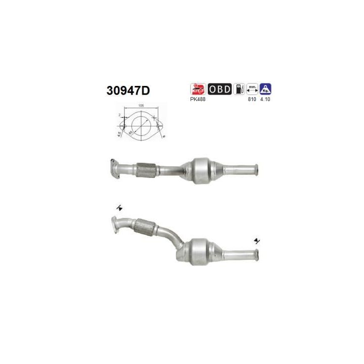 Katalizatoriaus keitiklis AS 30947D