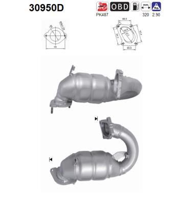 Katalizatoriaus keitiklis AS 30950D