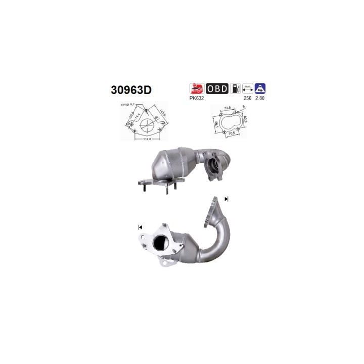 Katalizatoriaus keitiklis AS 30963D