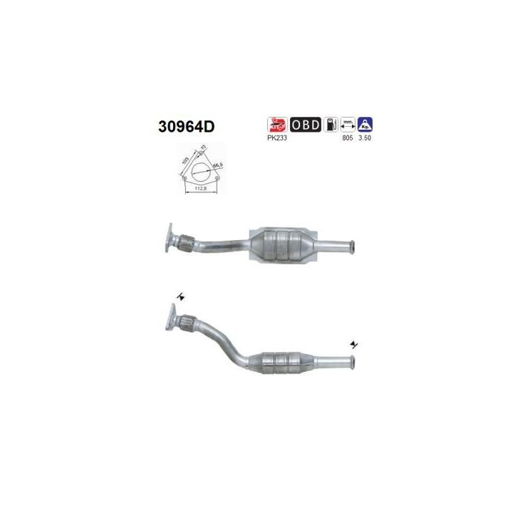 Katalizatoriaus keitiklis AS 30964D