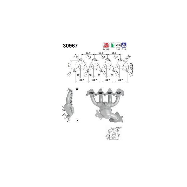 Katalizatoriaus keitiklis AS 30967