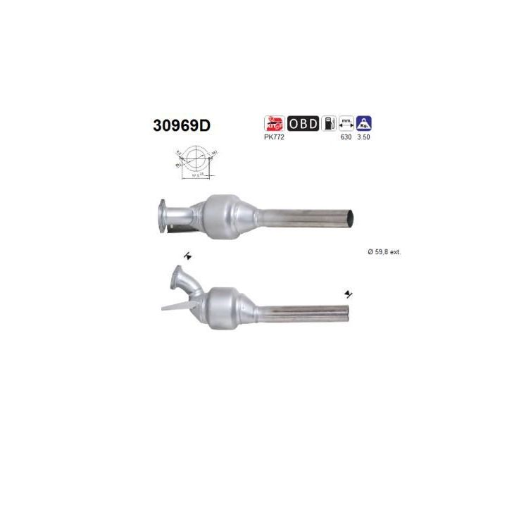 Katalizatoriaus keitiklis AS 30969D