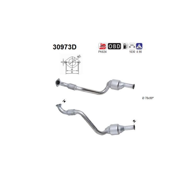 Katalizatoriaus keitiklis AS 30973D