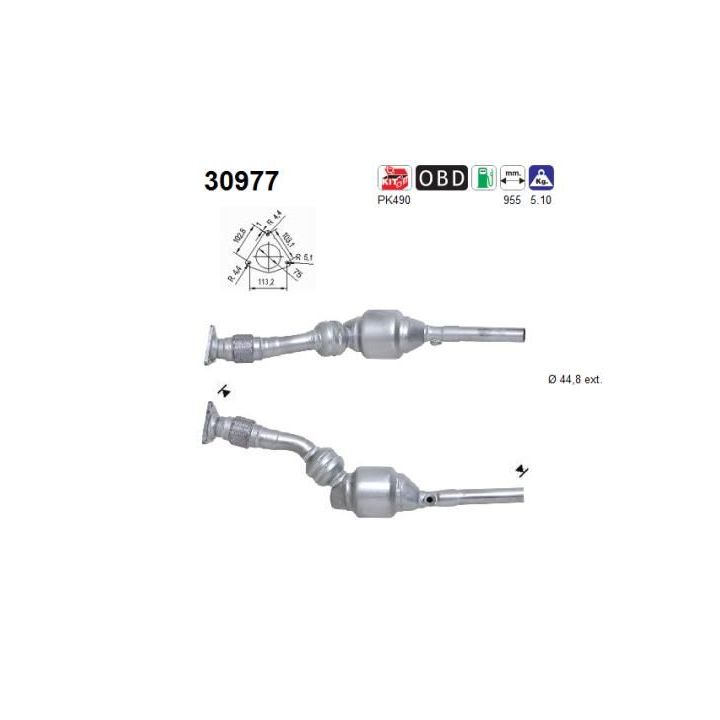 Katalizatoriaus keitiklis AS 30977
