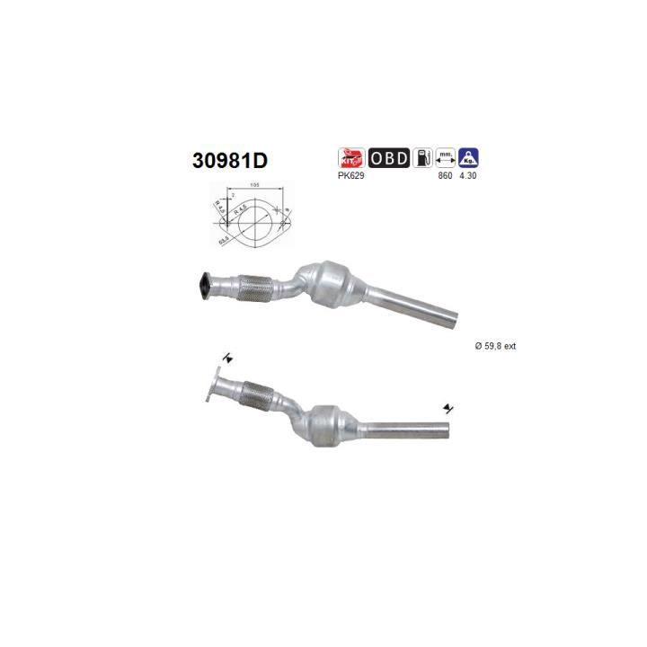Katalizatoriaus keitiklis AS 30981D