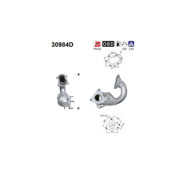 Katalizatoriaus keitiklis AS 30984D
