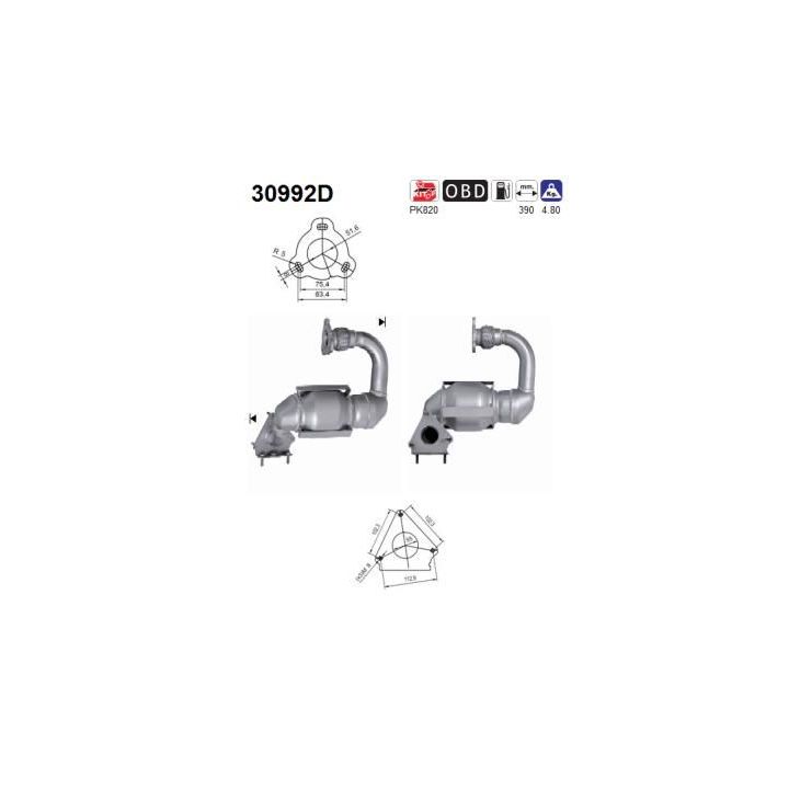 Katalizatoriaus keitiklis AS 30992D