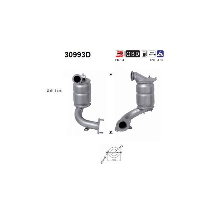 Katalizatoriaus keitiklis AS 30993D