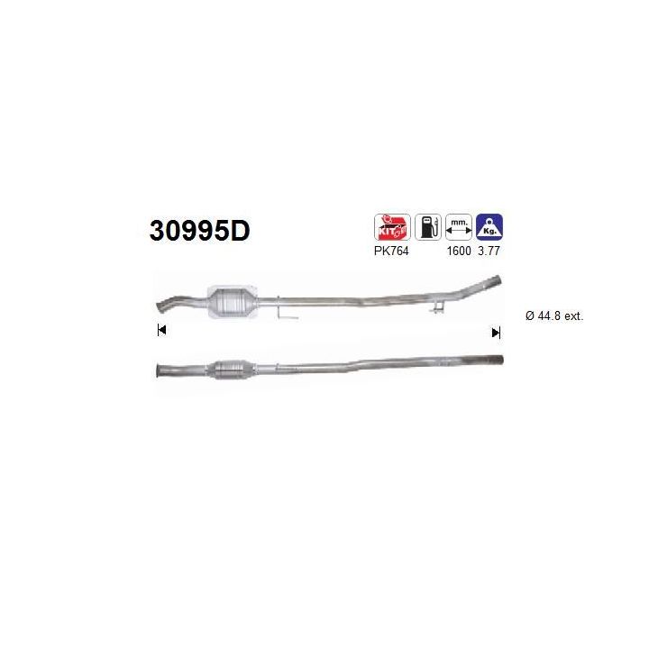 Katalizatoriaus keitiklis AS 30995D