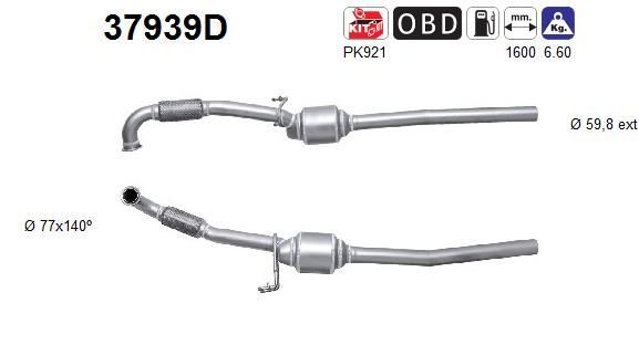 Katalizatoriaus keitiklis AS 37939D