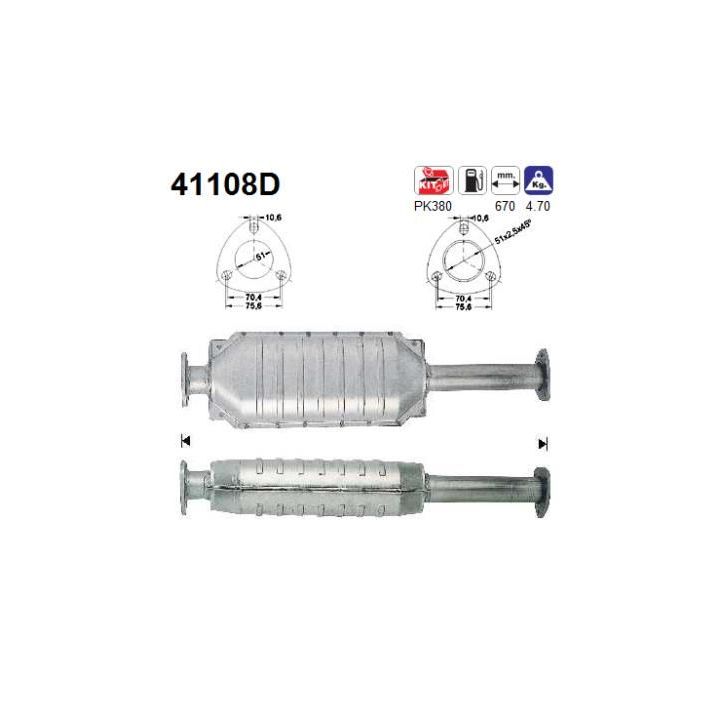 Katalizatoriaus keitiklis AS 41108D