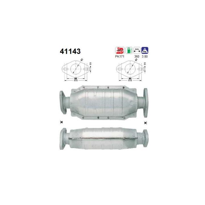 Katalizatoriaus keitiklis AS 41143