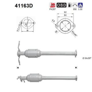 Katalizatoriaus keitiklis AS 41163D