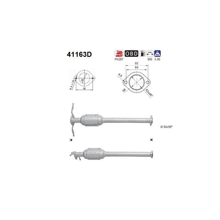 Katalizatoriaus keitiklis AS 41163D