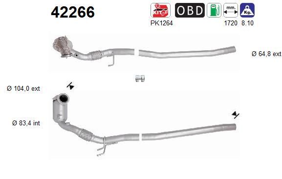 Katalizatoriaus keitiklis AS 42266