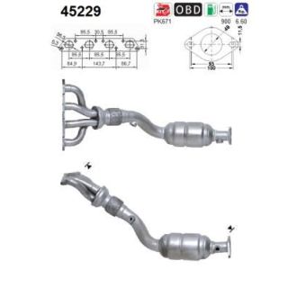 Katalizatoriaus keitiklis AS 45229