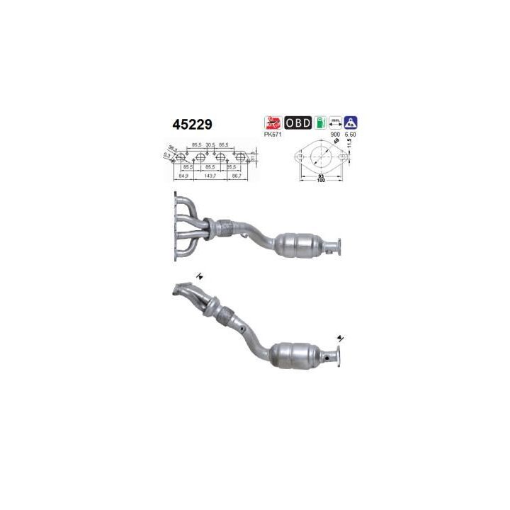 Katalizatoriaus keitiklis AS 45229