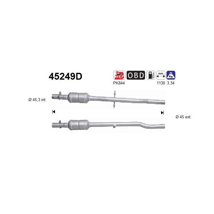 Katalizatoriaus keitiklis AS 45249D