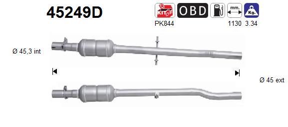 Katalizatoriaus keitiklis AS 45249D