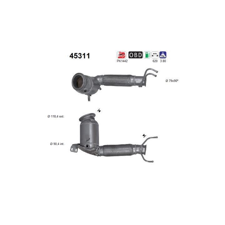 Katalizatoriaus keitiklis AS 45311
