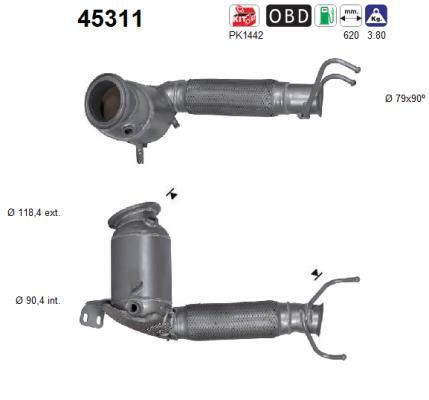 Katalizatoriaus keitiklis AS 45311