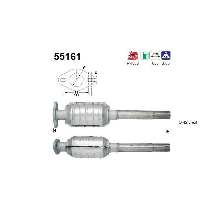 Katalizatoriaus keitiklis AS 55161