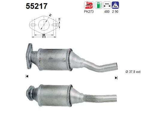 Katalizatoriaus keitiklis AS 55217