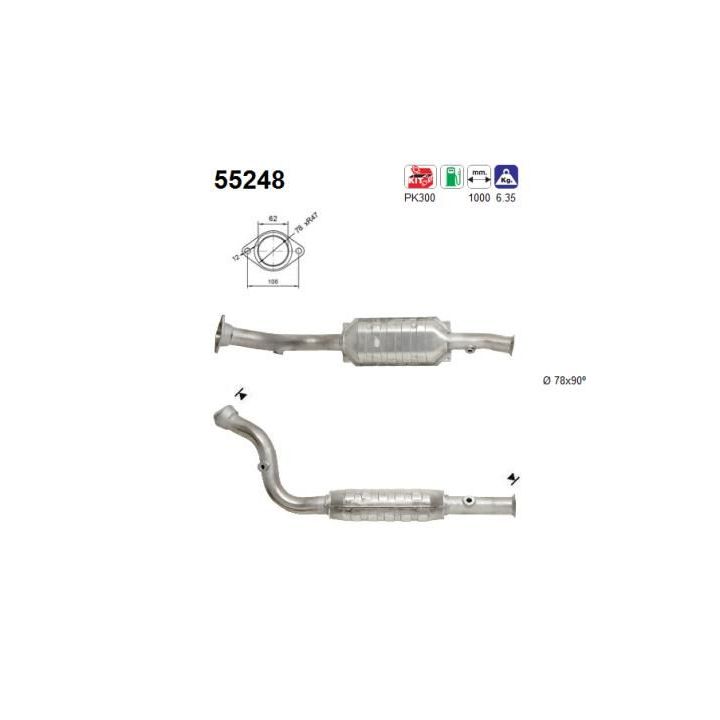 Katalizatoriaus keitiklis AS 55248