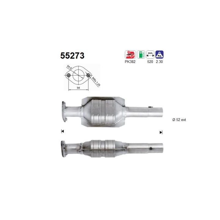 Katalizatoriaus keitiklis AS 55273