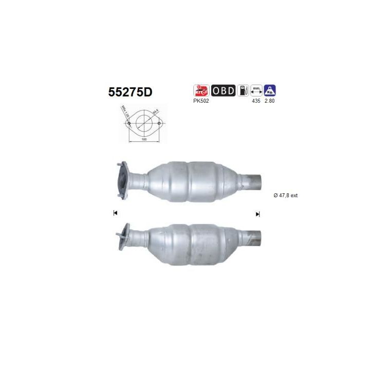 Katalizatoriaus keitiklis AS 55275D