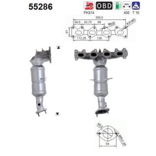 Katalizatoriaus keitiklis AS 55286