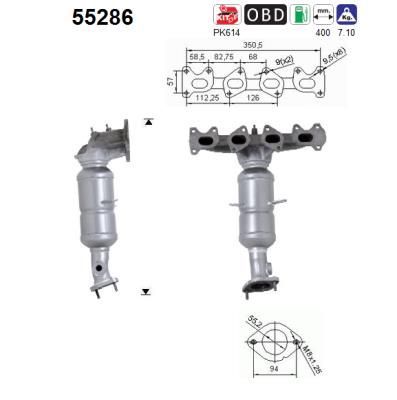 Katalizatoriaus keitiklis AS 55286
