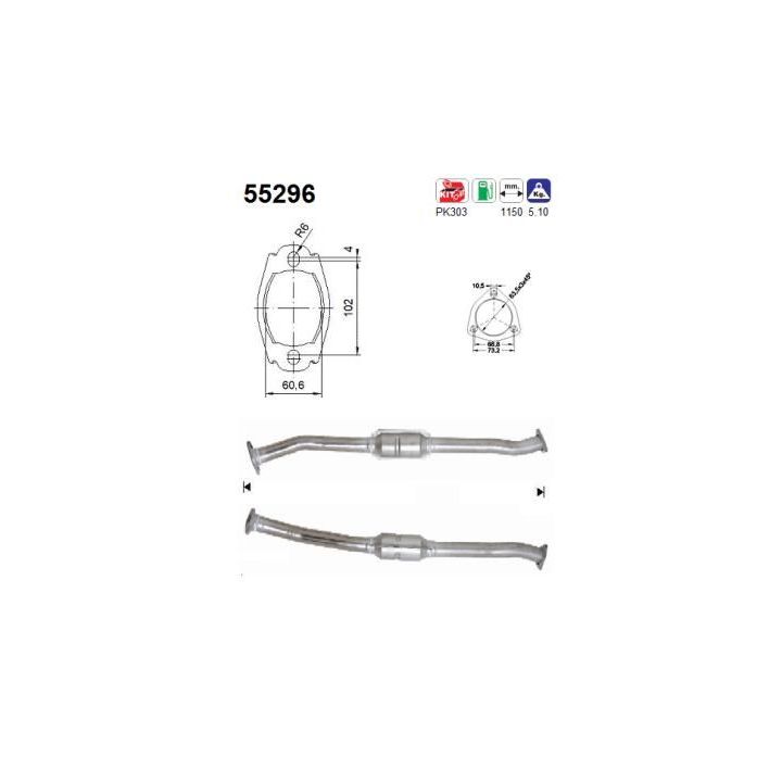 Katalizatoriaus keitiklis AS 55296