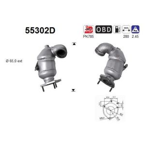 Katalizatoriaus keitiklis AS 55302D