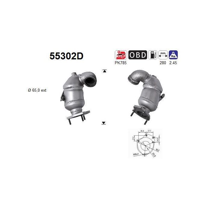 Katalizatoriaus keitiklis AS 55302D