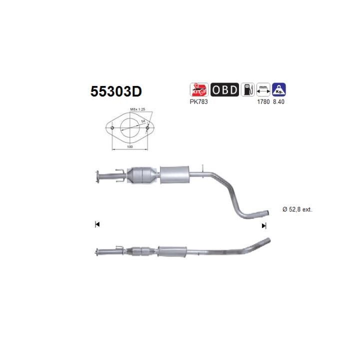 Katalizatoriaus keitiklis AS 55303D