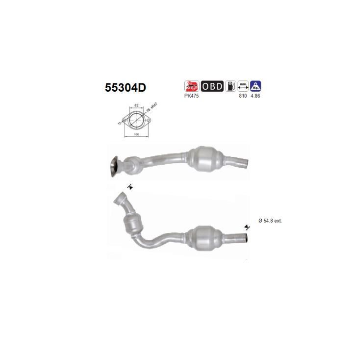 Katalizatoriaus keitiklis AS 55304D