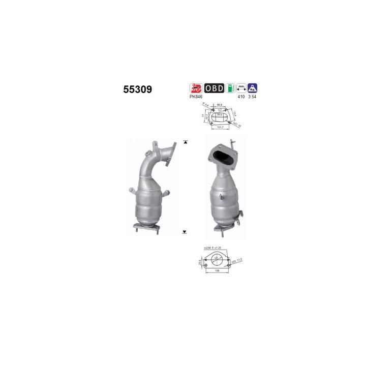 Katalizatoriaus keitiklis AS 55309