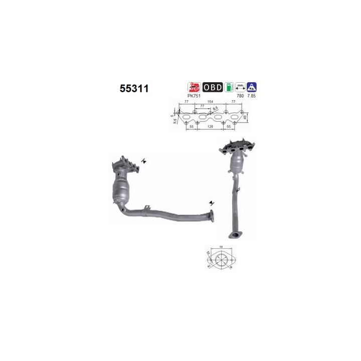 Katalizatoriaus keitiklis AS 55311