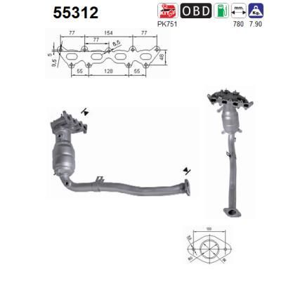 Katalizatoriaus keitiklis AS 55312