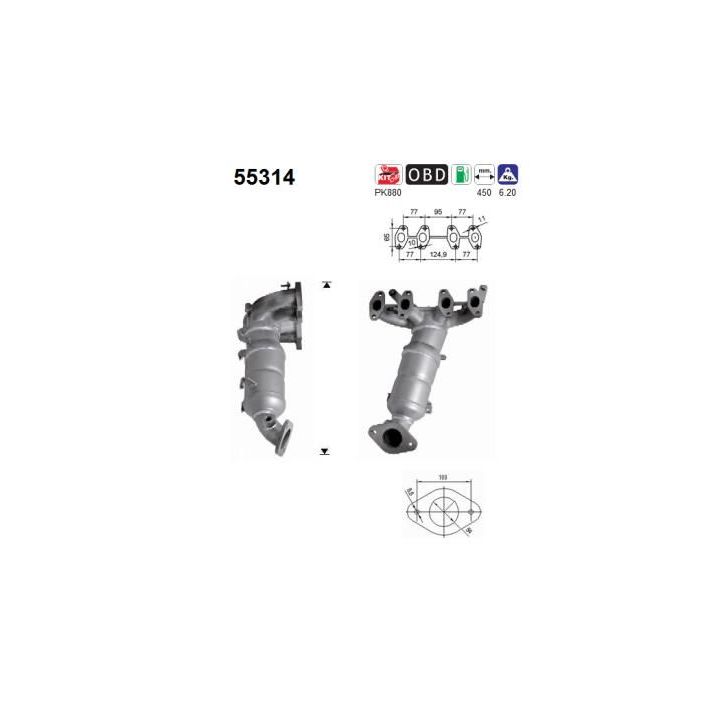 Katalizatoriaus keitiklis AS 55314