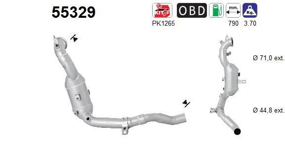 Katalizatoriaus keitiklis AS 55329
