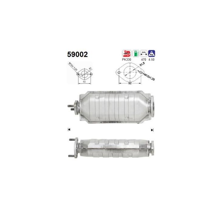 Katalizatoriaus keitiklis AS 59002
