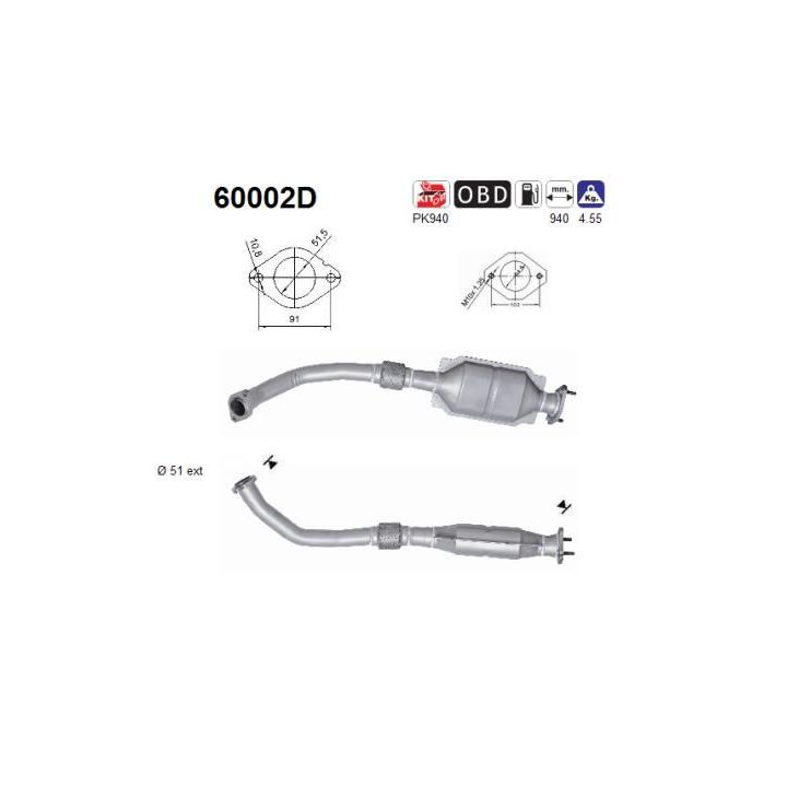 Katalizatoriaus keitiklis AS 60002D
