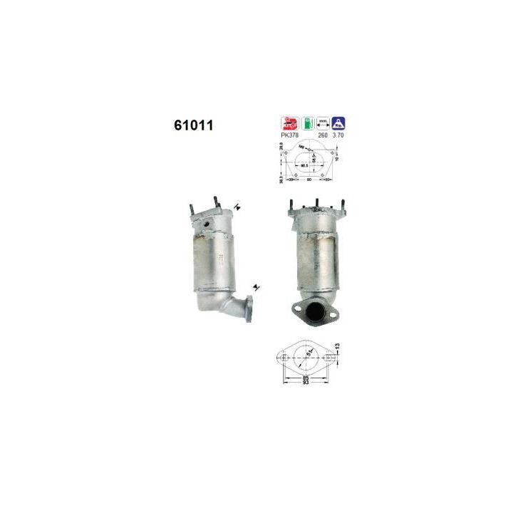 Katalizatoriaus keitiklis AS 61011