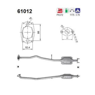 Katalizatoriaus keitiklis AS 61012