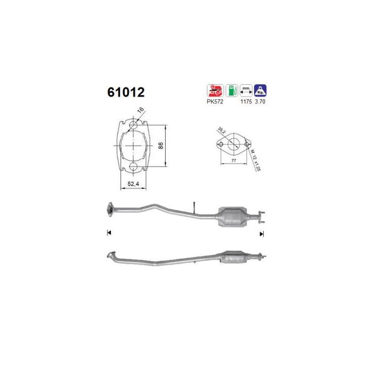 Katalizatoriaus keitiklis AS 61012