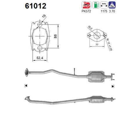 Katalizatoriaus keitiklis AS 61012