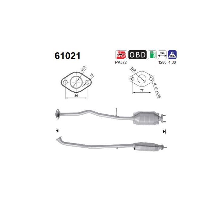 Katalizatoriaus keitiklis AS 61021